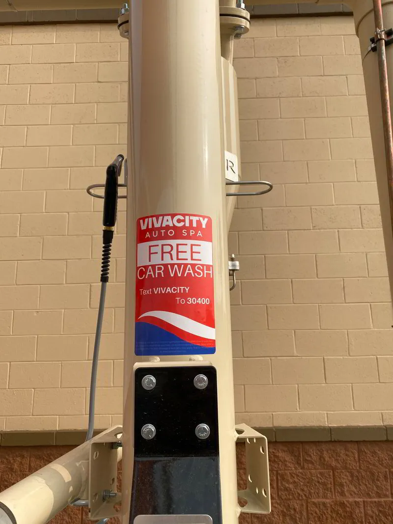 OptSpot car wash marketing sign