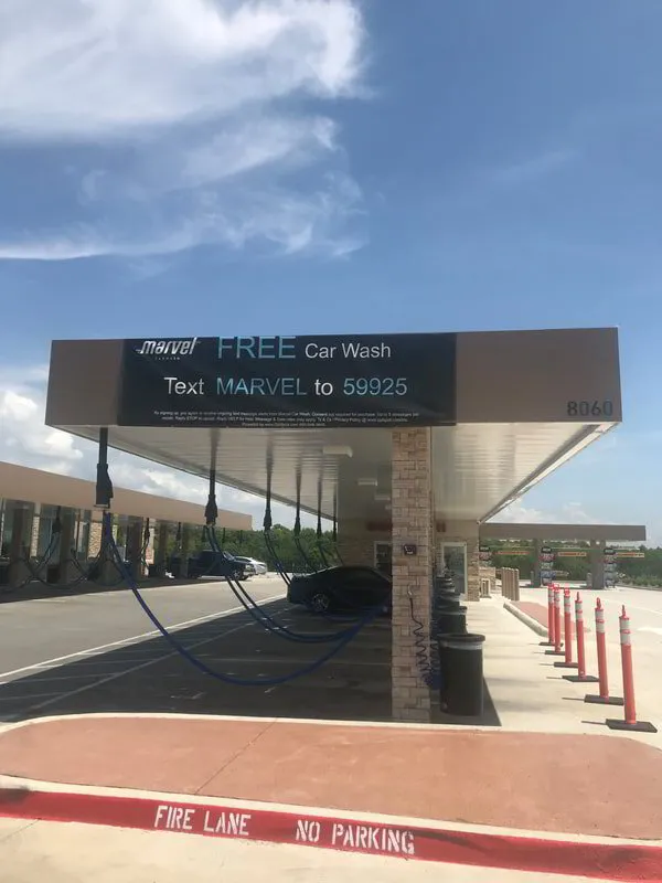 OptSpot car wash marketing sign
