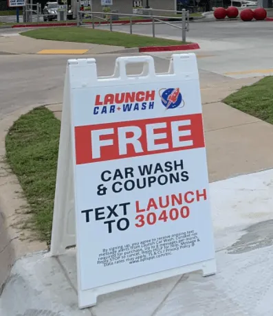 OptSpot car wash marketing example